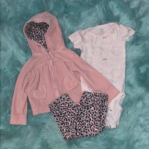 Carters baby girl set